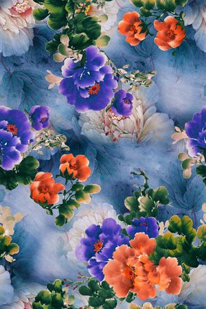 花卉印花花型图片