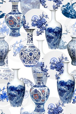 青花瓷印花花型图片