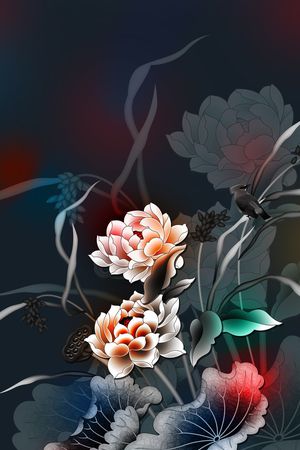 纹理印花花型图片