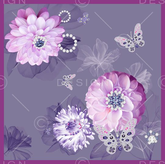 HERMES印花花型图片