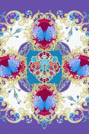 HERMES印花花型图片