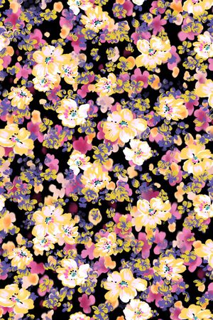 小碎花印花花型图片