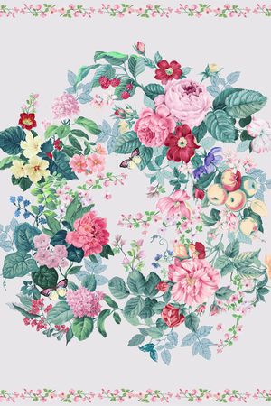 HERMES印花花型图片
