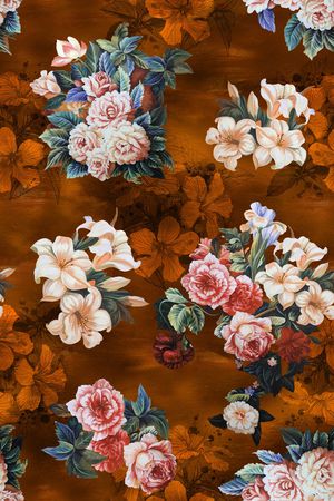 香云纱印花花型图片