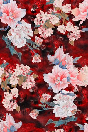 香云纱印花花型图片