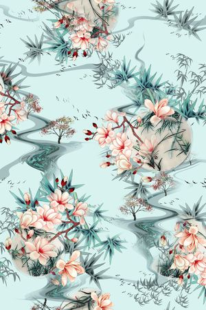 花卉印花花型图片