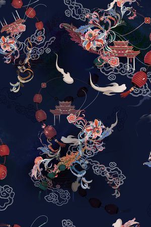 花卉印花花型图片