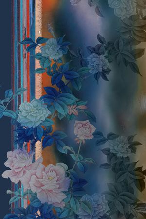 大花印花花型图片