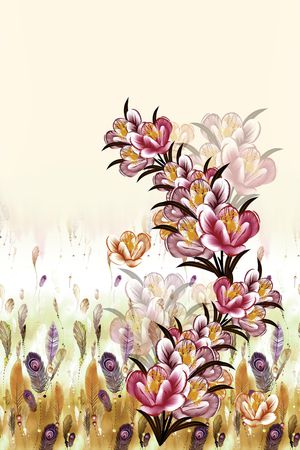 数码花型印花花型图片