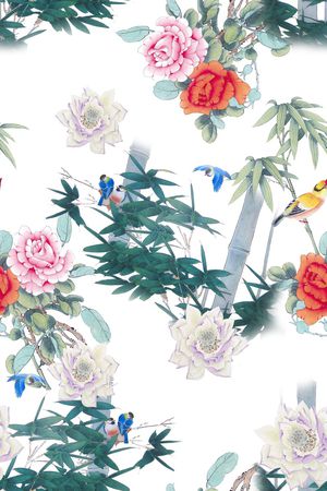 香云纱印花花型图片