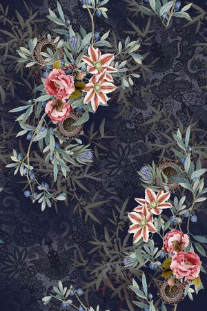 香云纱印花花型图片