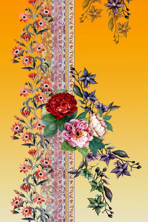 定位花印花花型图片