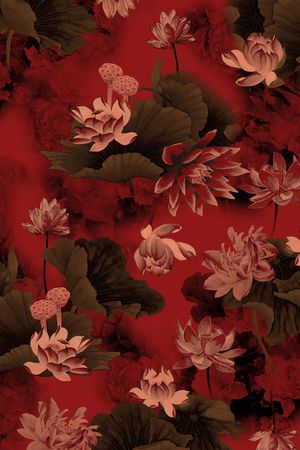 花卉印花花型图片