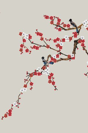 梅花印花花型图片