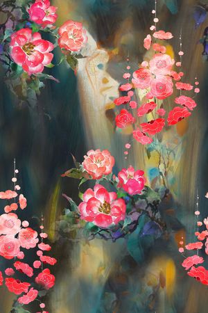 香云纱印花花型图片