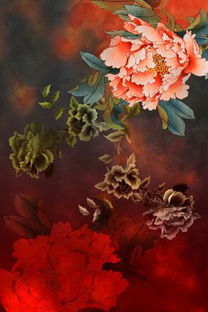 大花印花花型图片