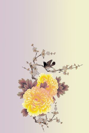女装定位花印花花型图片
