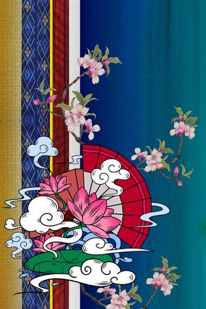 梅花印花花型图片
