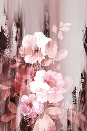 兰花印花花型图片