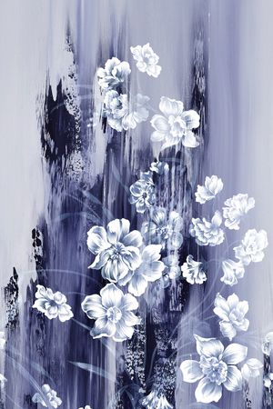 兰花印花花型图片