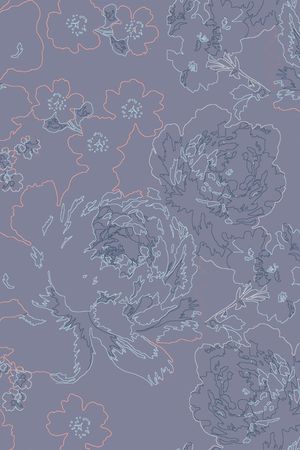 绿植树叶印花花型图片