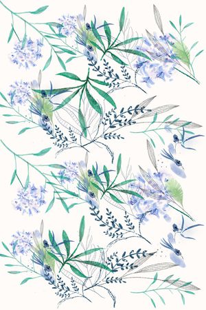 花卉印花花型图片
