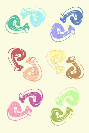 几何印花花型图片