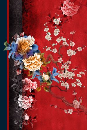 大花印花花型图片