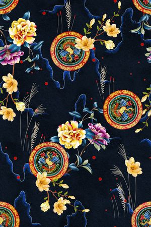 花卉印花花型图片