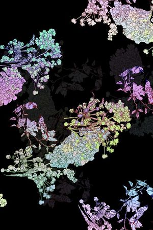 渐变印花花型图片