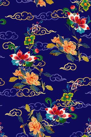 民族风印花花型图片