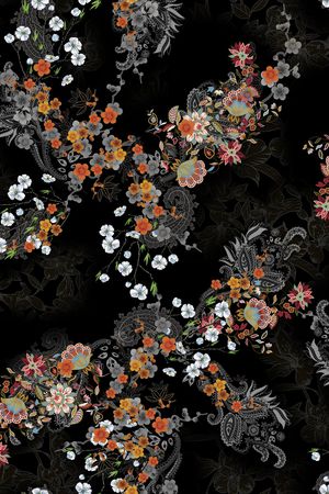香云纱印花花型图片