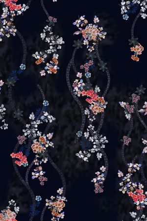 香云纱印花花型图片