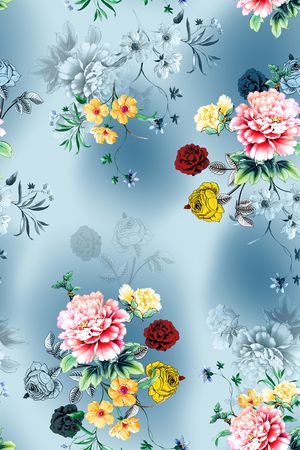 花卉印花花型图片