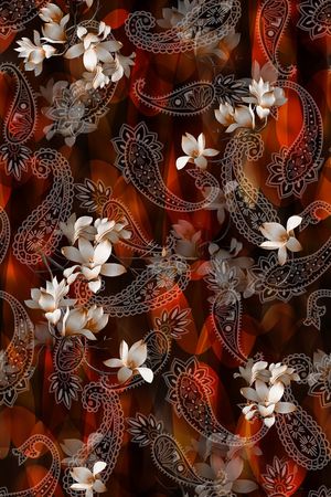 香云纱印花花型图片