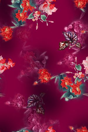 花卉印花花型图片