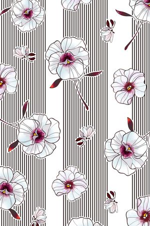 复古印花花型图片