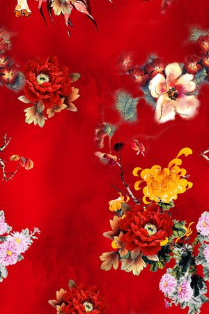 花卉印花花型图片