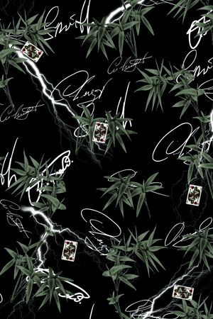 男装满版花印花花型图片