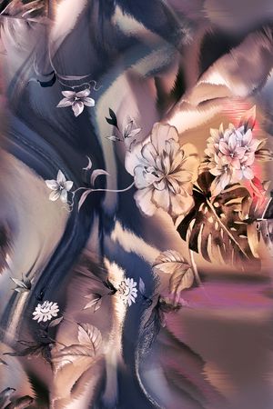 花卉印花花型图片