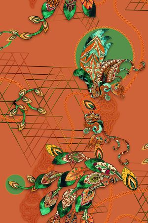 香云纱印花花型图片