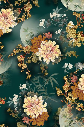 花卉印花花型图片
