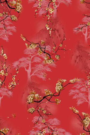 连衣裙印花花型图片