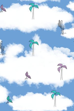 植物印花花型图片