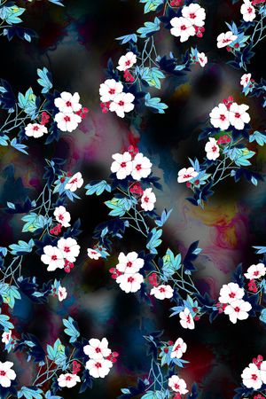 花卉印花花型图片