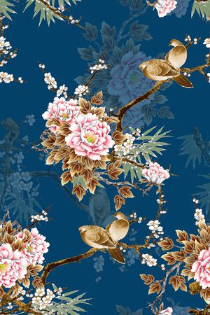 梅花印花花型图片