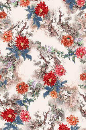 数码花型印花花型图片