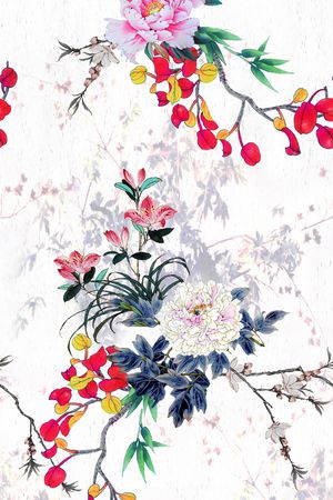 花卉印花花型图片
