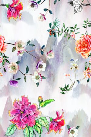 花卉印花花型图片