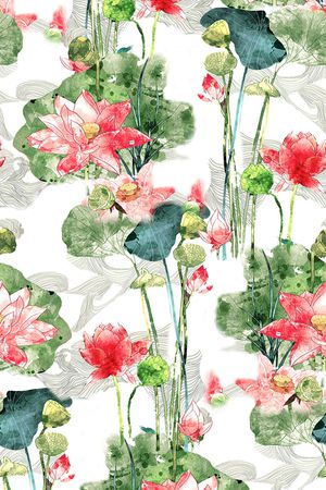 花卉印花花型图片